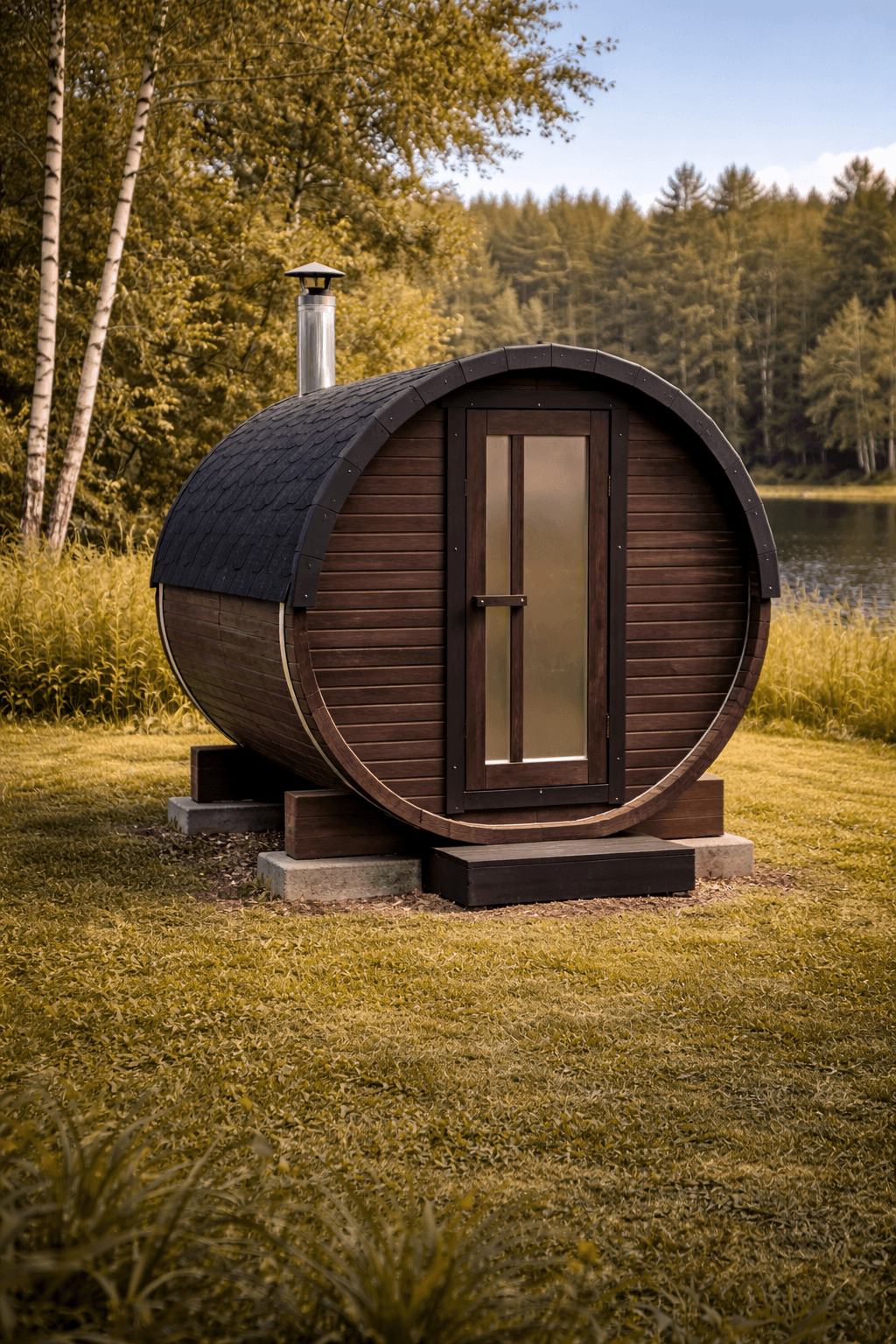 Баня-бочка 2 м