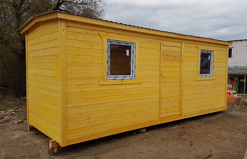 Бытовка №3, 6,0 х 2,3 м, двухкомнатная