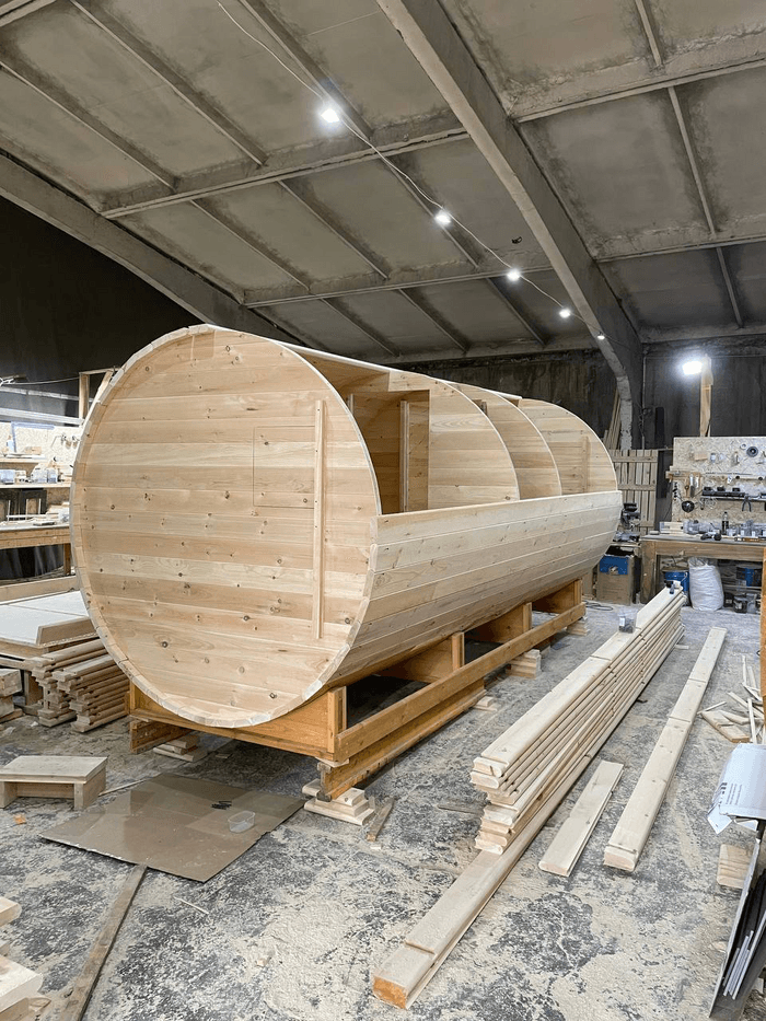 Баня в зимнем лесу